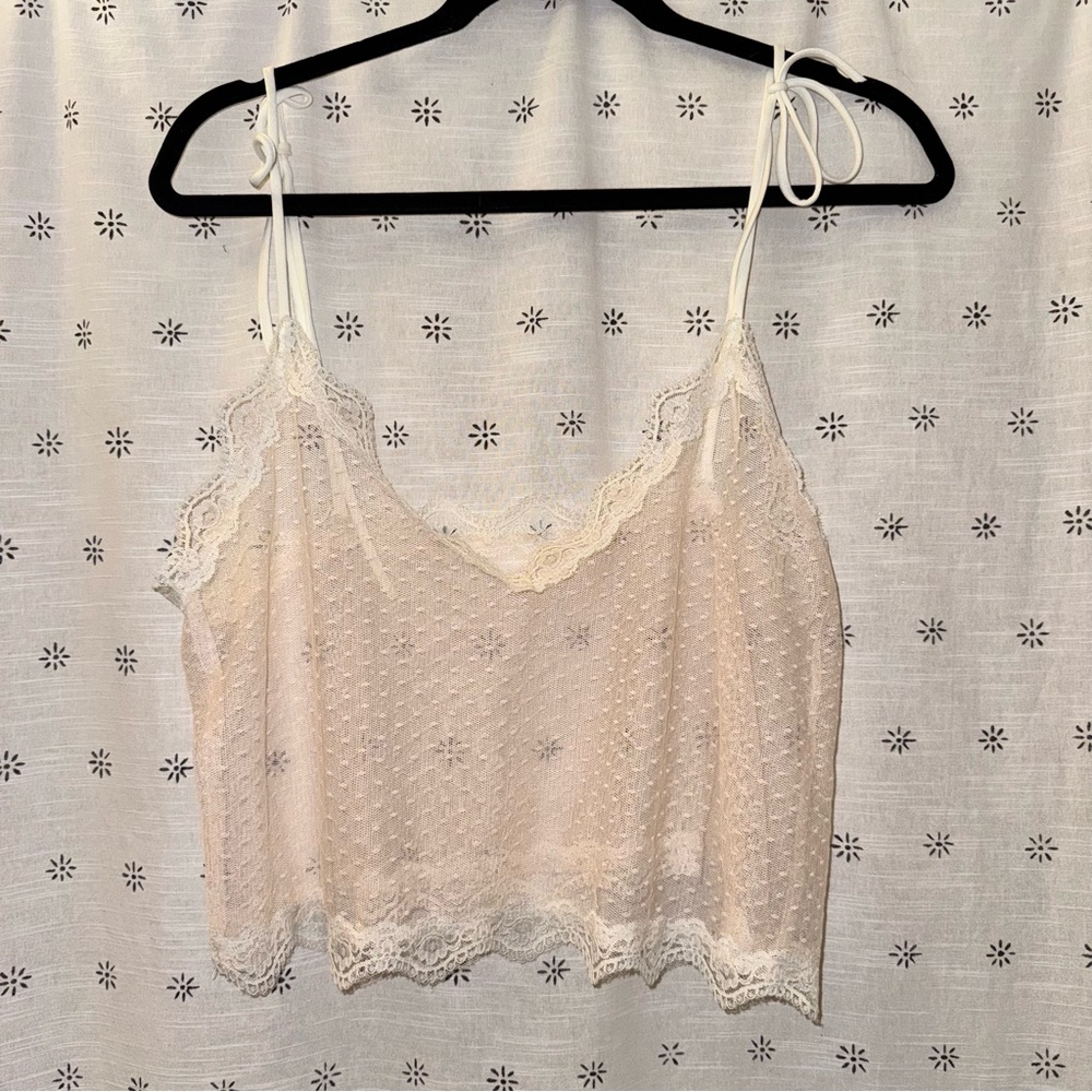 Baby Pink Lace Crop Top